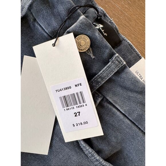NWT 7 For All Mankind Ultra High Rise Skinny Boot Size 27 - Picture 2 of 7
